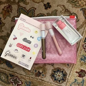 NEW Glossier makeup (Lidstar in herb & slip) w/ FREE cloud paint (retail: $54)